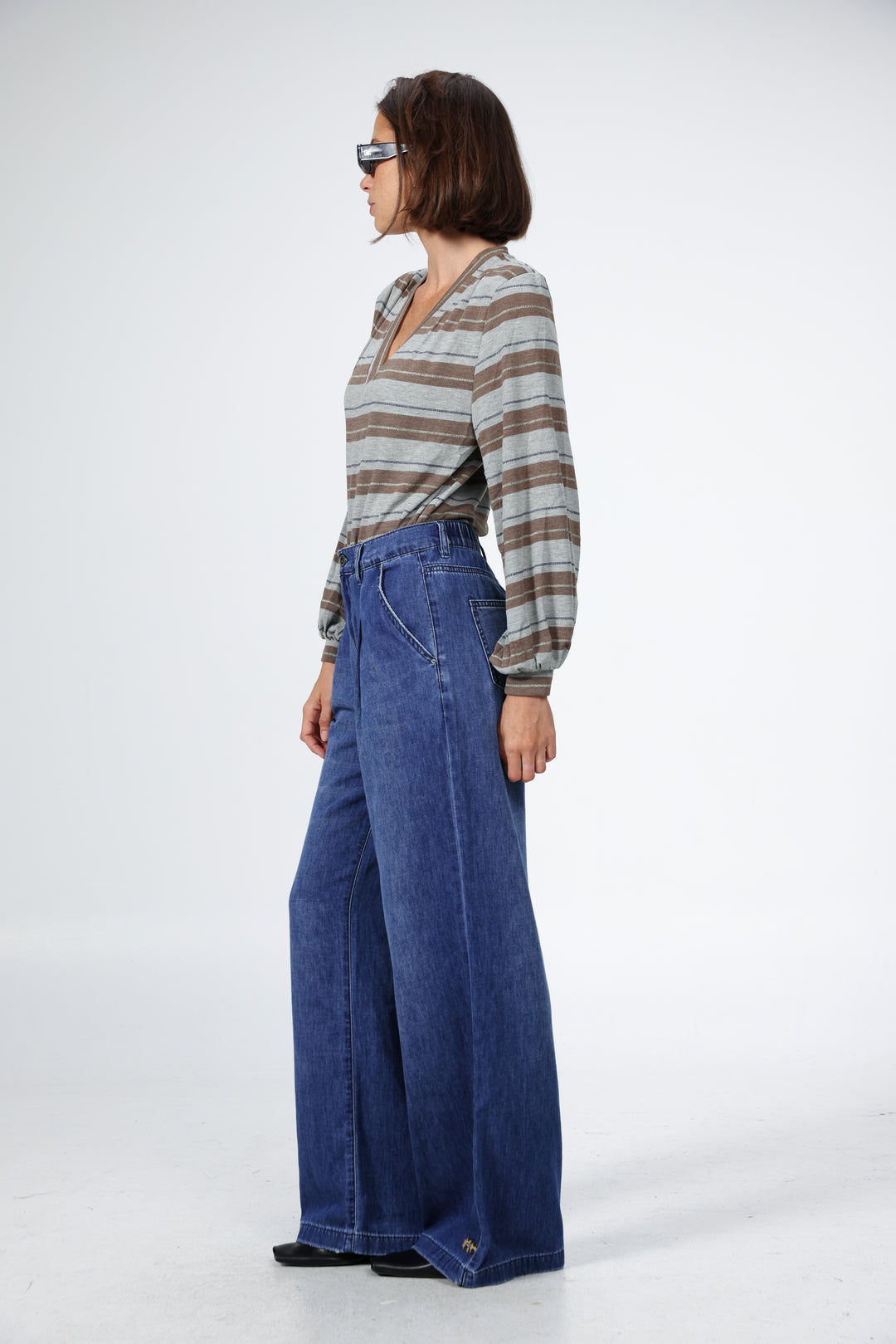 Vivoosh Grey Striped Shirt