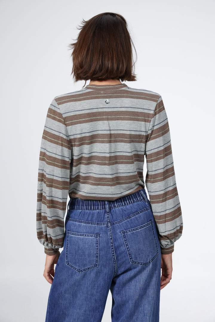 Vivoosh Grey Striped Shirt