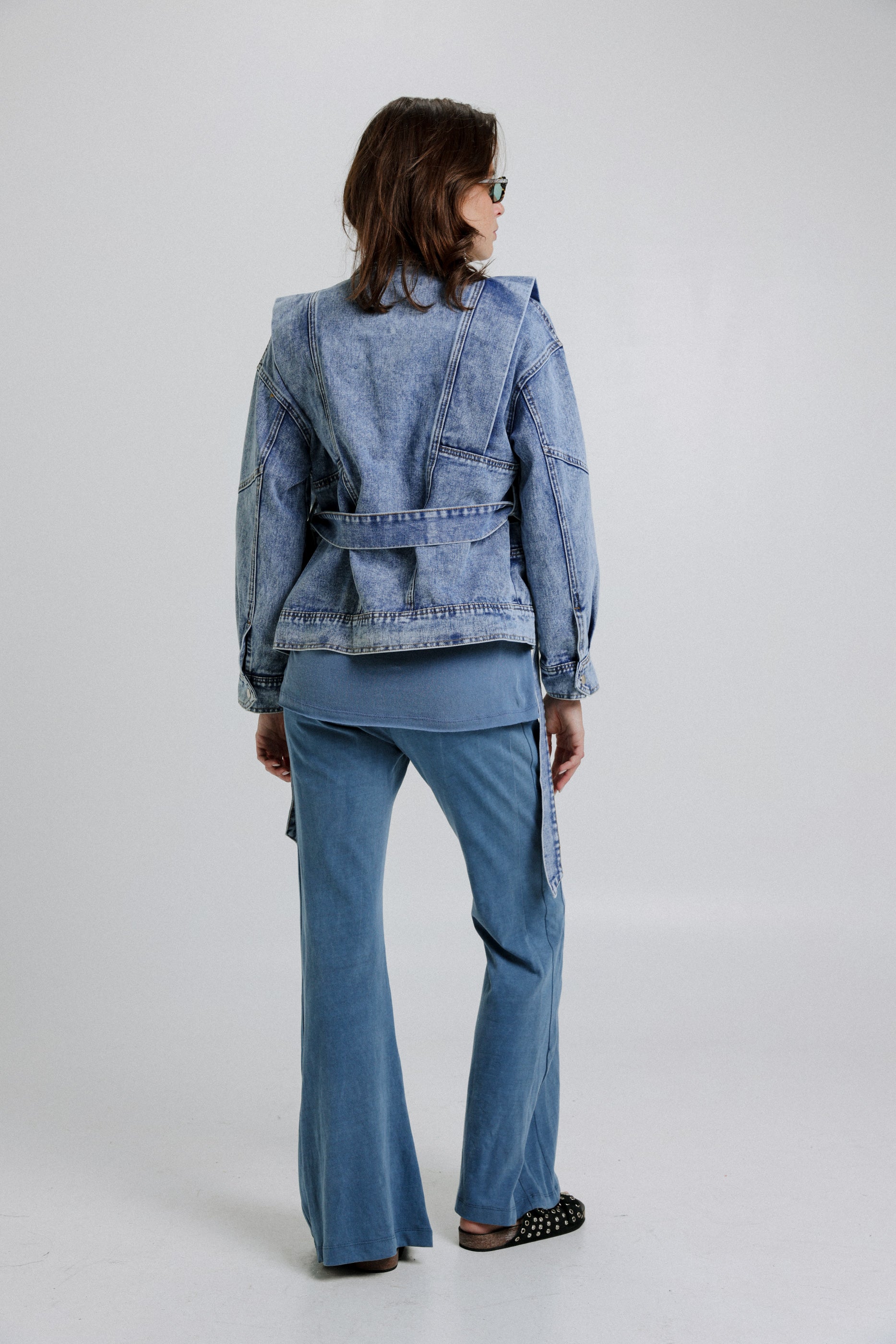 Wrap Light Blue Denim Jacket – SEESTARZ