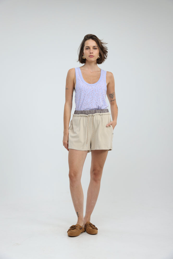 Tropic Lilac Floral Tank