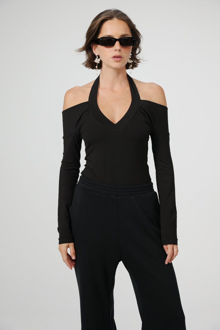 Hold Black Bodysuit