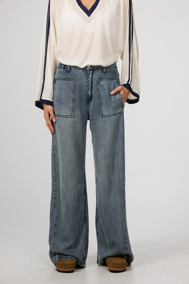 Reorganized Light Blue Soft Denim