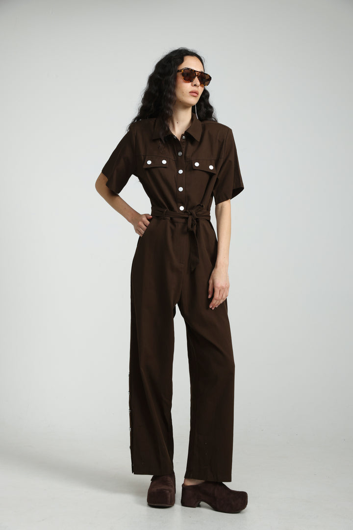 Crave Brown Jumpsuit