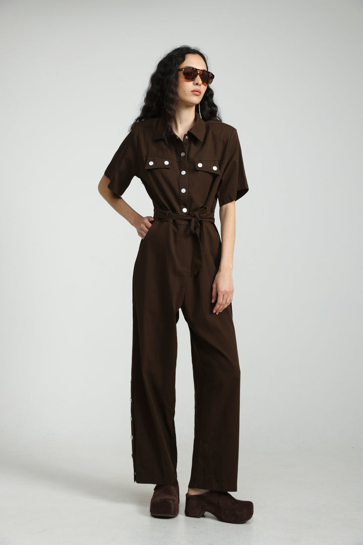 Crave Brown Jumpsuit