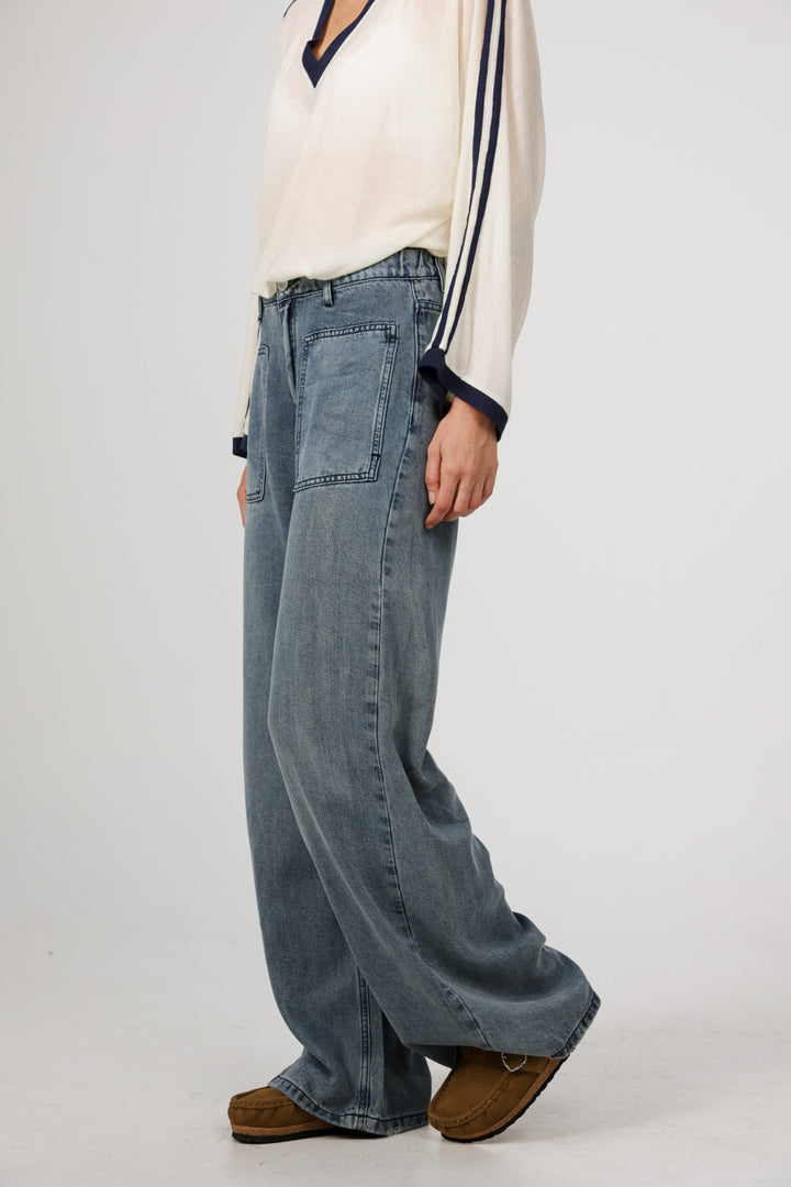 Reorganized Light Blue Soft Denim