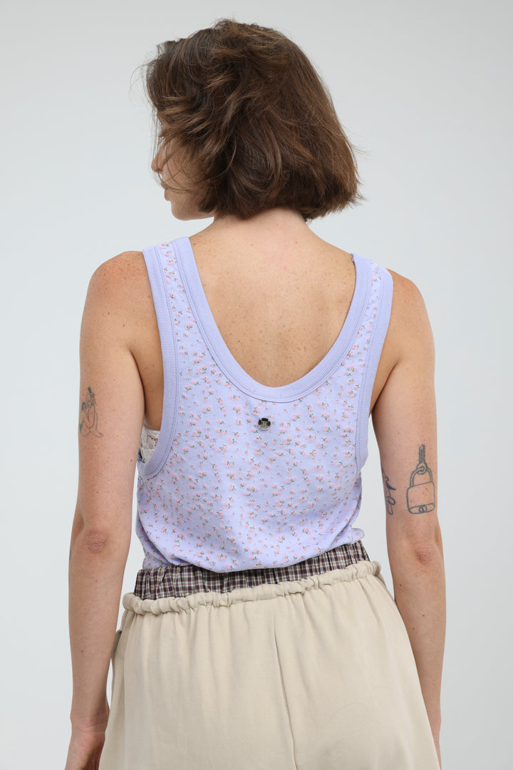 Tropic Lilac Floral Tank