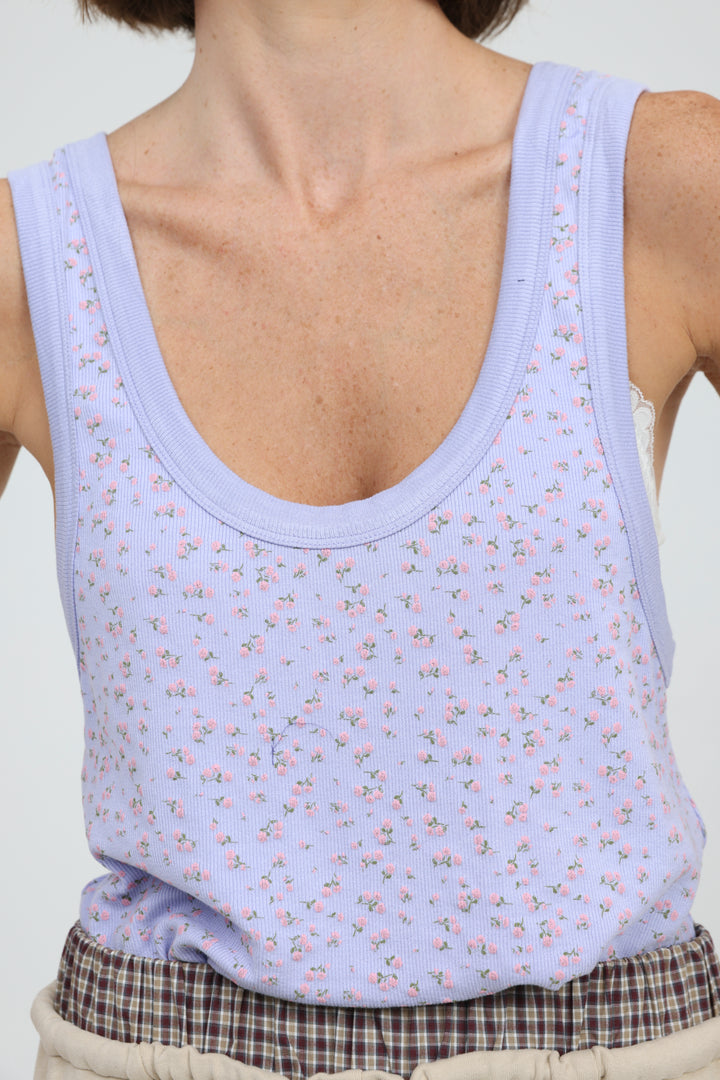 Tropic Lilac Floral Tank