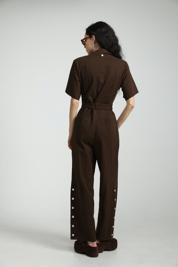 Crave Brown Jumpsuit