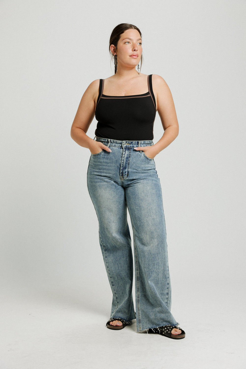 Computer Black/Brown Bodysuit