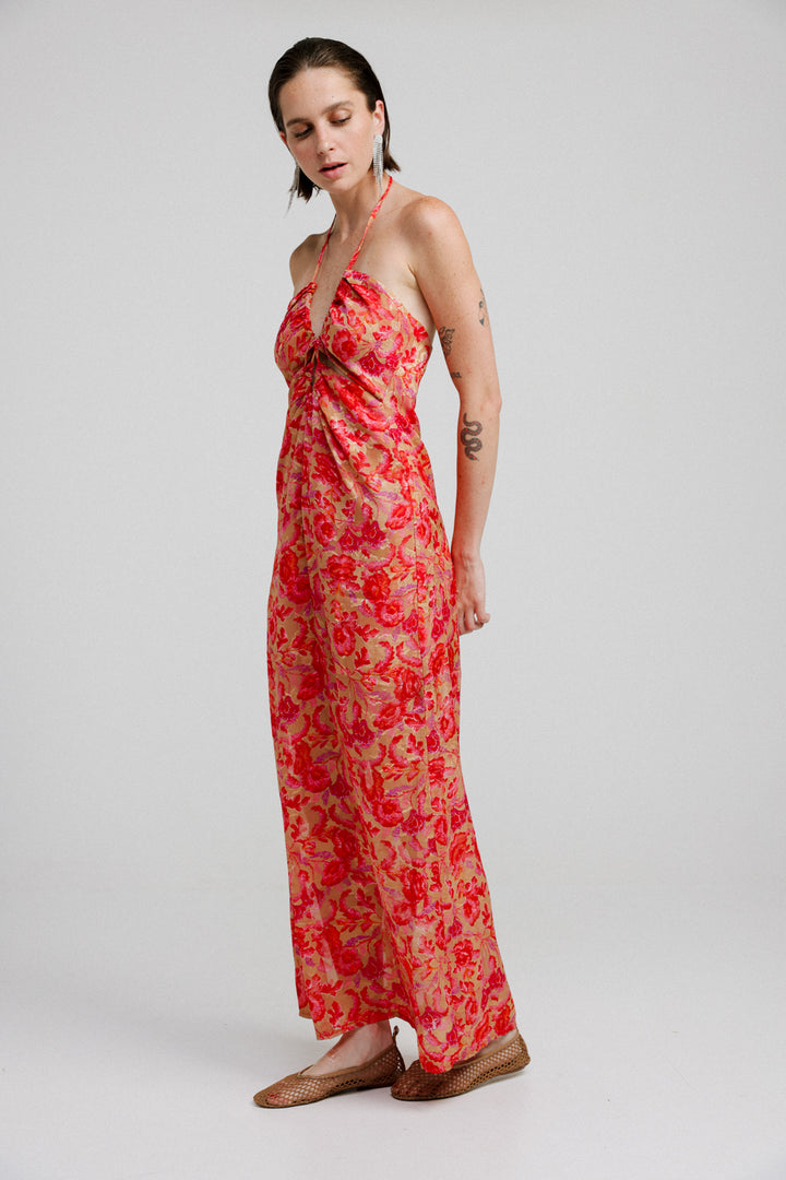 Parker Red Floral Dress