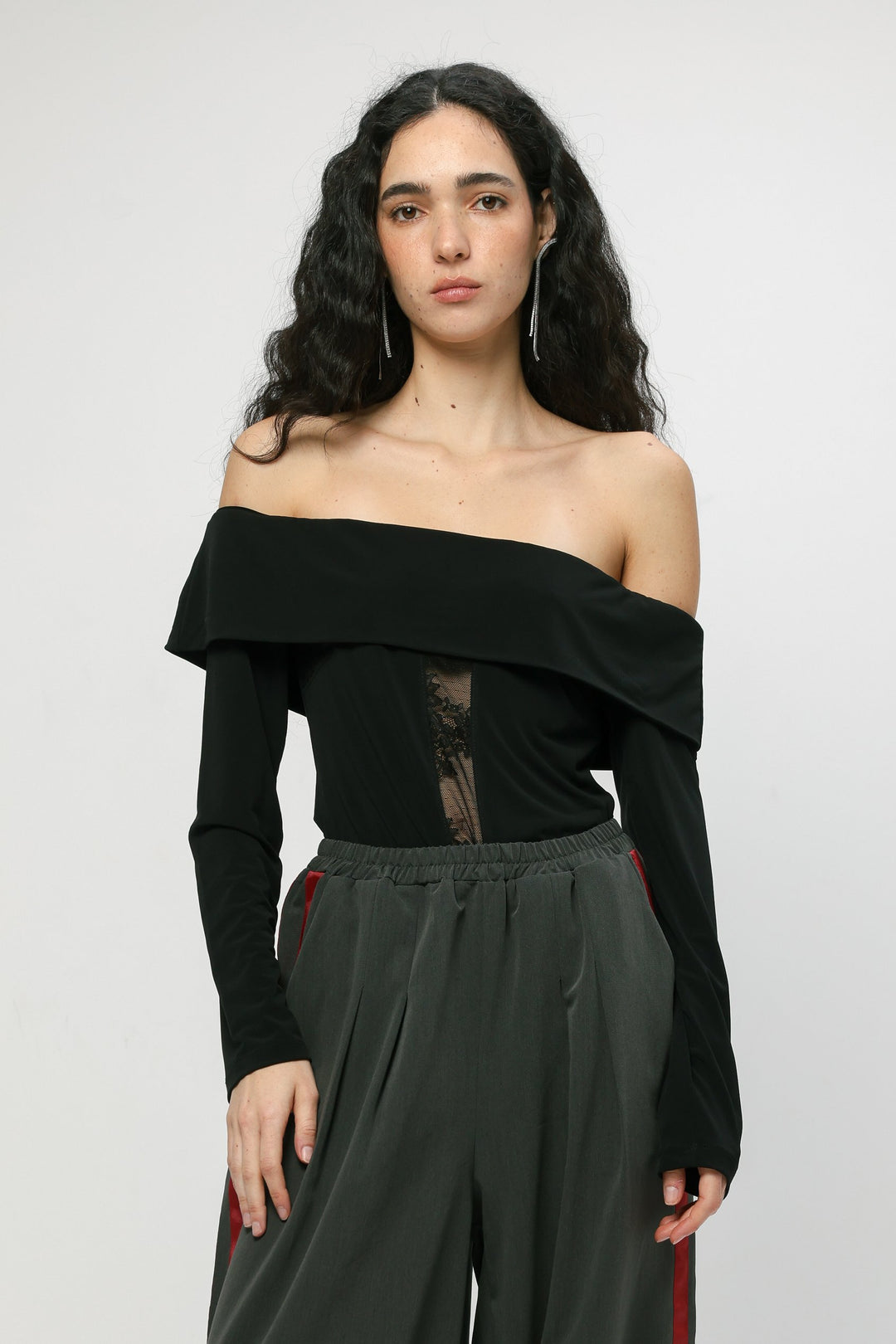 Reset Black Off Shoulder Top
