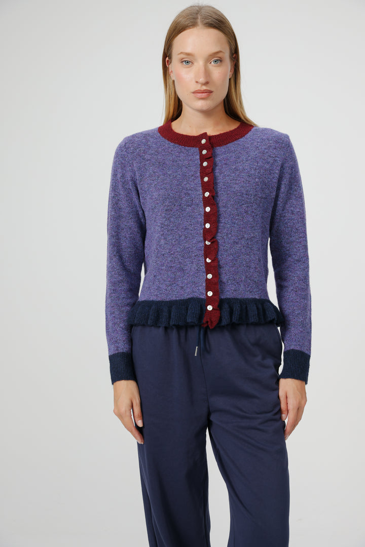 סריג נעים בצבע סגול בהיר Voice Purple Sweater