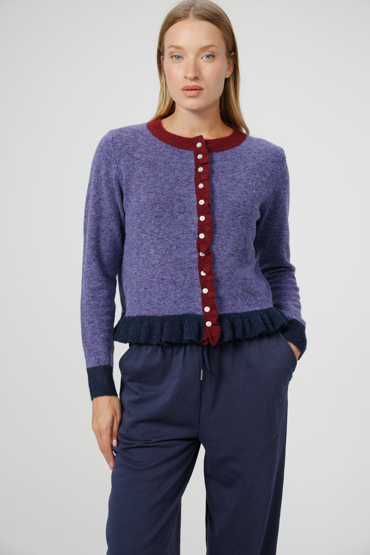 סוודר סריג סגול Voice Purple Sweater