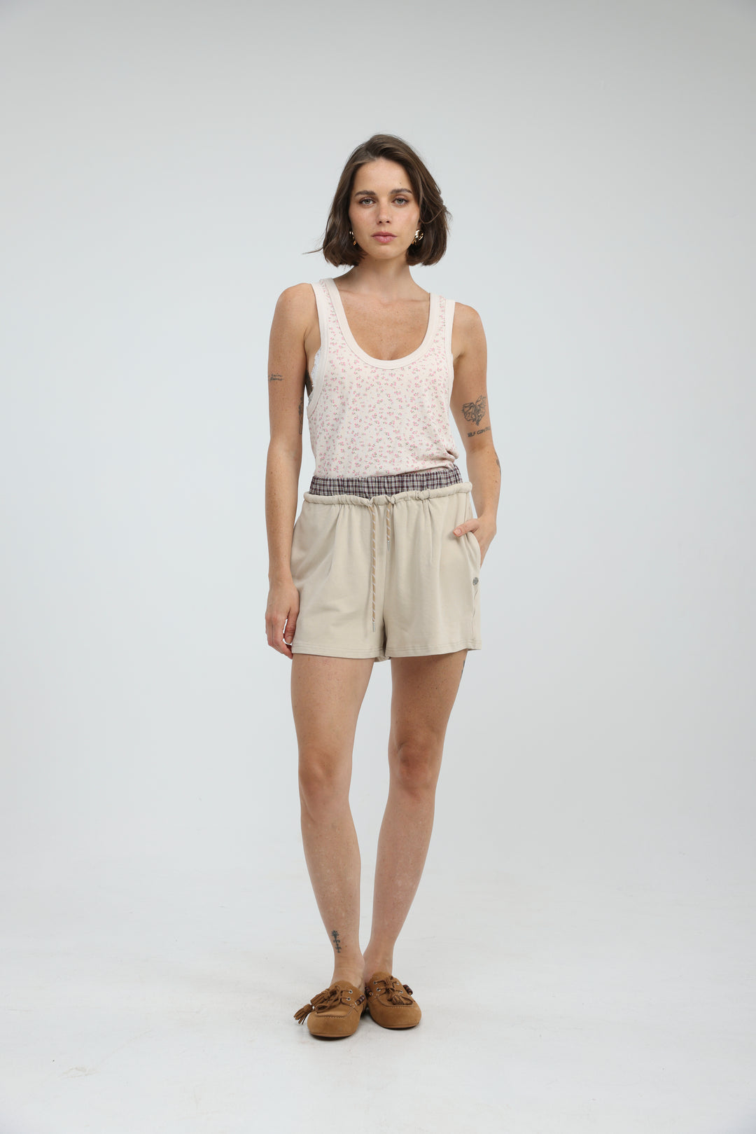Box Beige Shorts