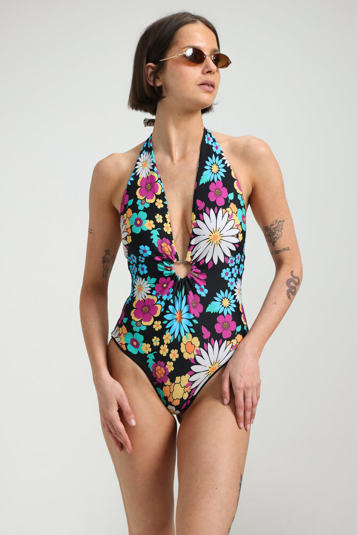 Surrealism Floral Swimsuit