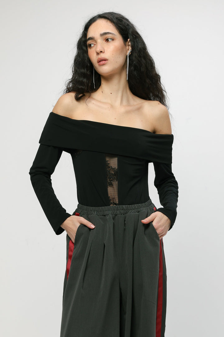 Reset Black Off Shoulder Top