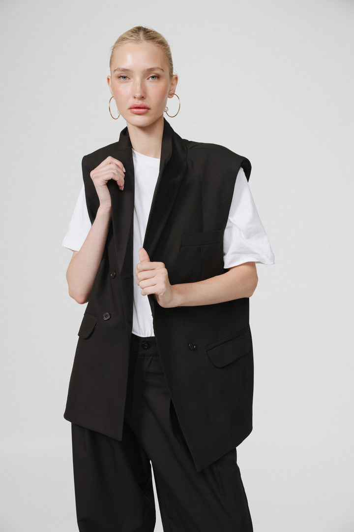 Office Black Vest