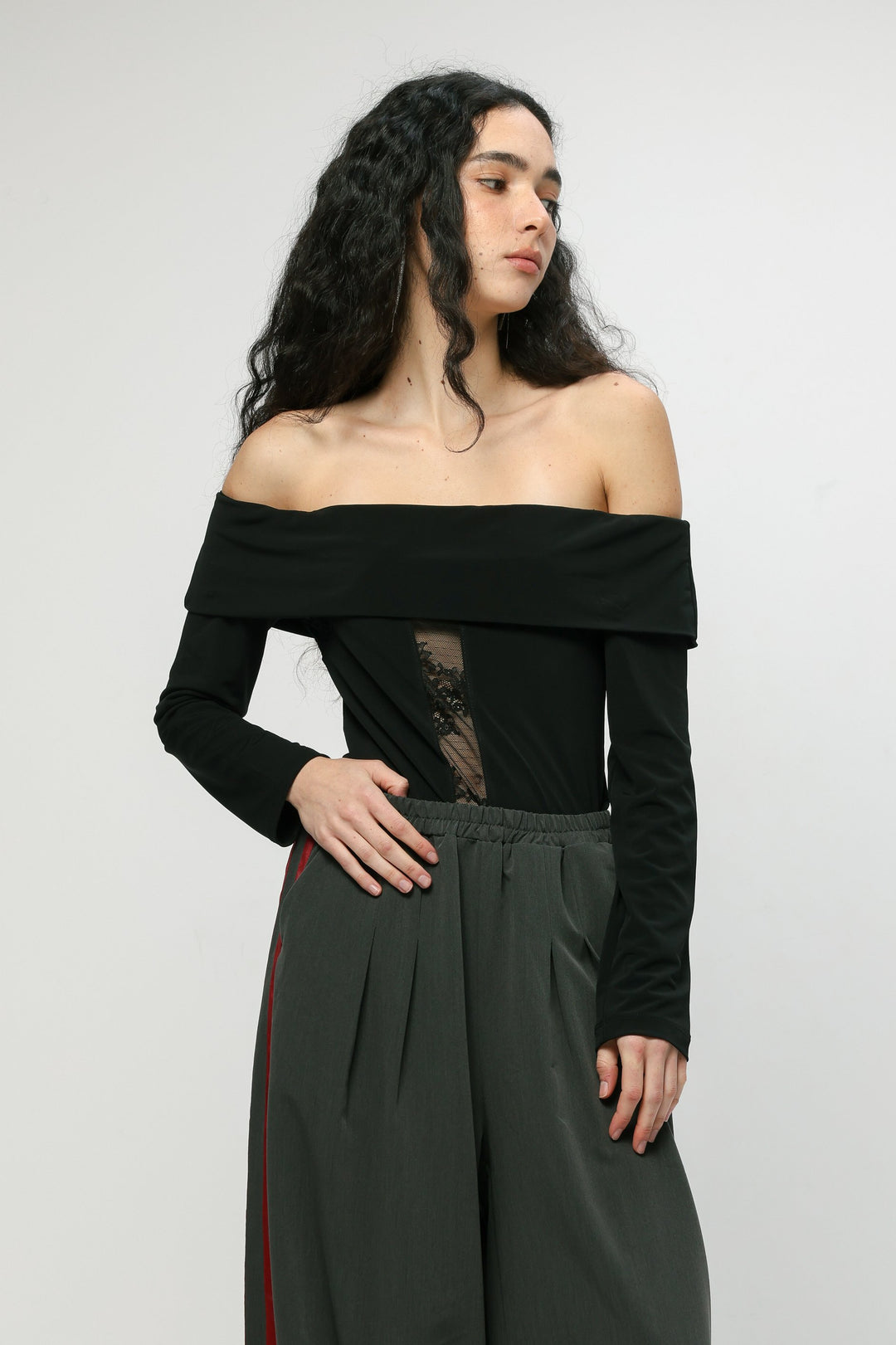 Reset Black Off Shoulder Top