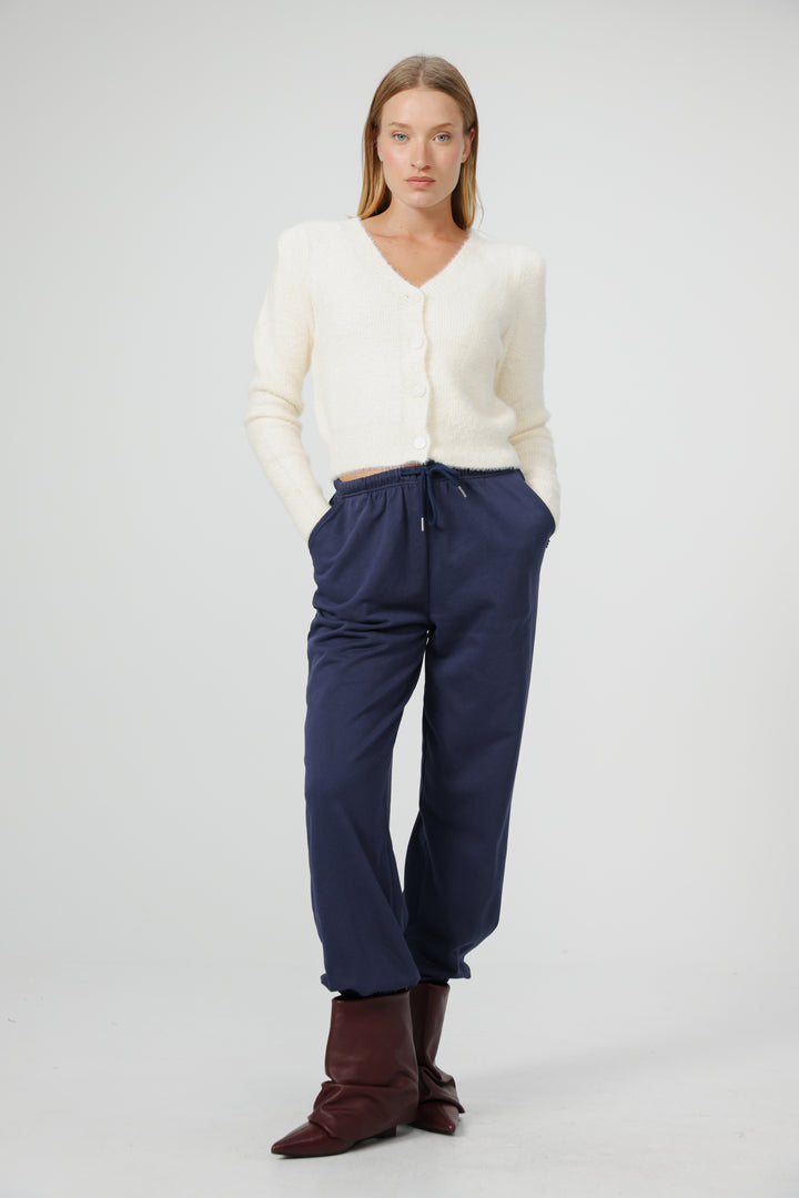 Belong Cream Padded Sweater