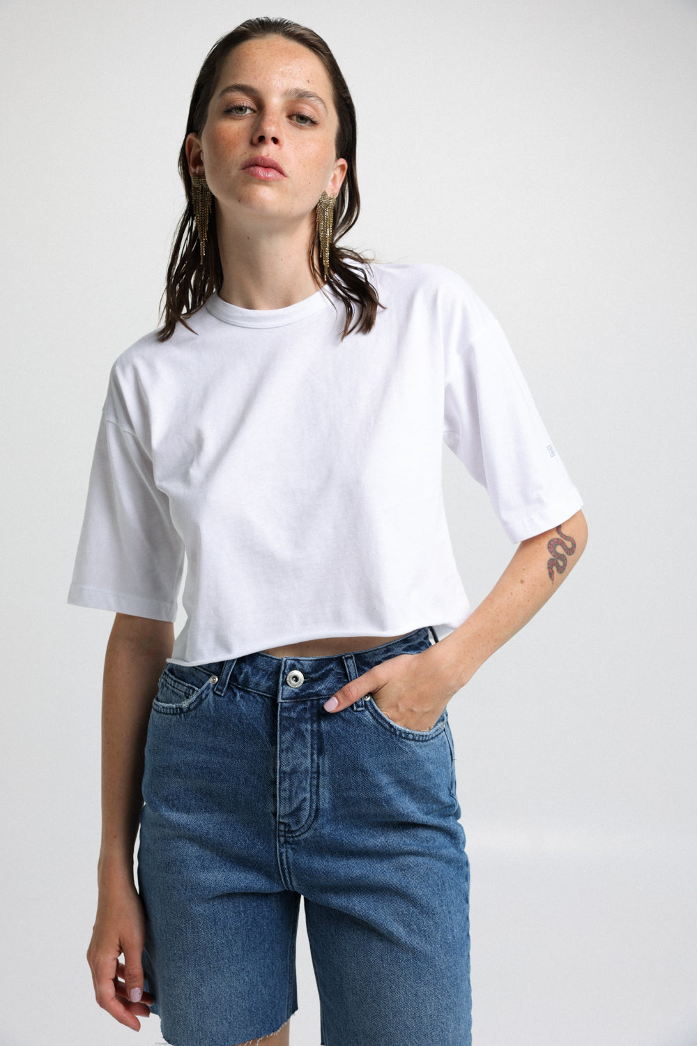 Crop White T-shirt