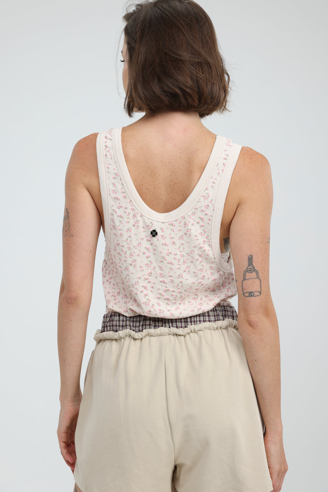 Tropic Cream Floral Tank