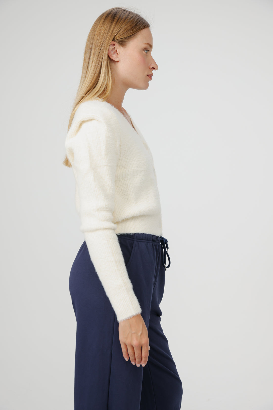 Belong Cream Padded Sweater
