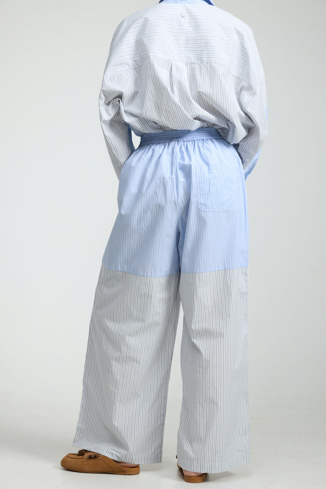 Mixed Stripe Light Blue Bottoms