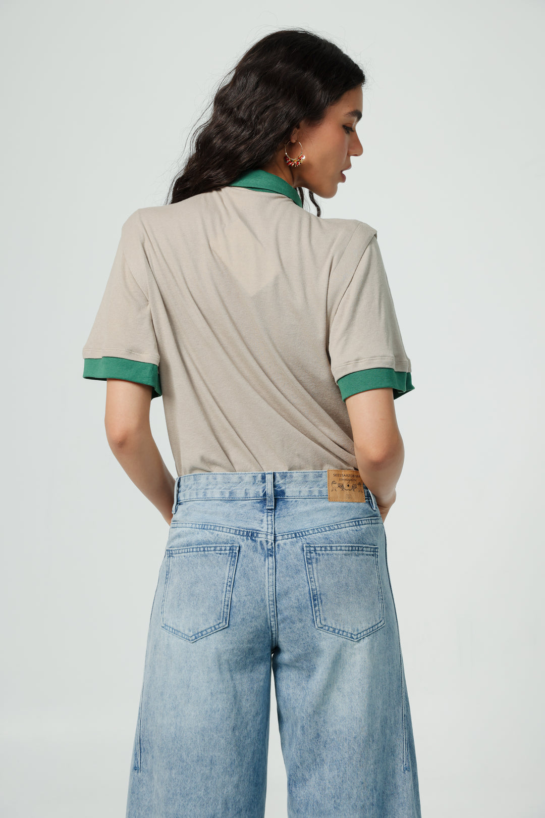 Simply Beige Mixed Polo