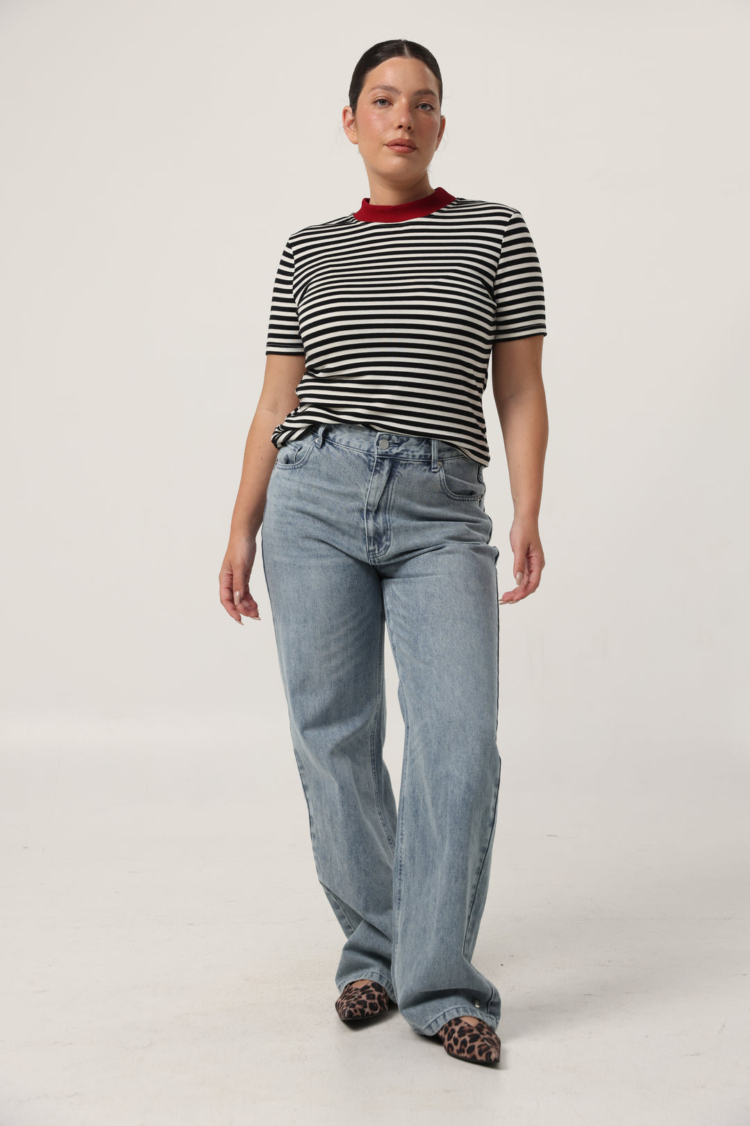 Rebasically Black Stripes T-Shirt