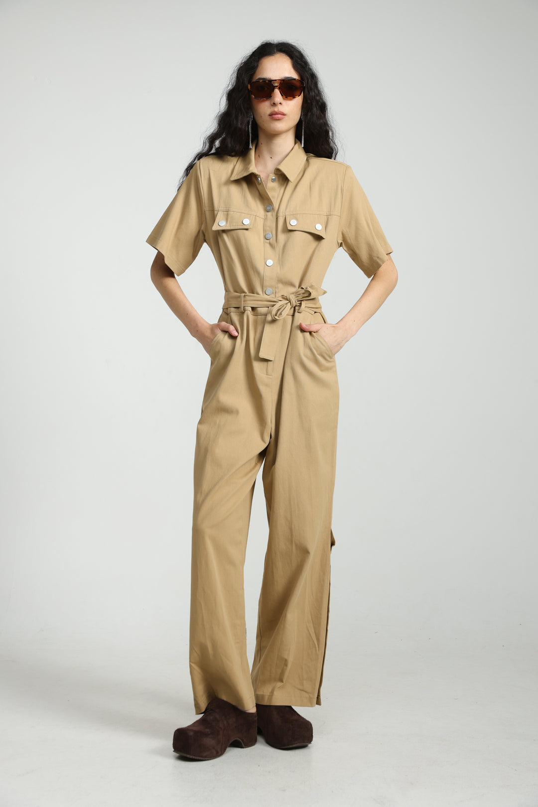 Crave Sand Jumpsuit