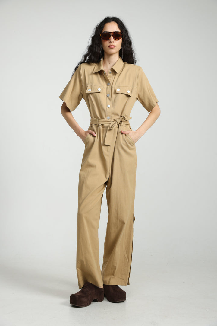 Crave Sand Jumpsuit