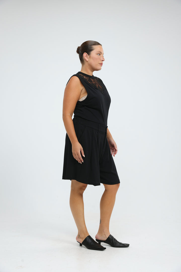 Inbox Black Shorts