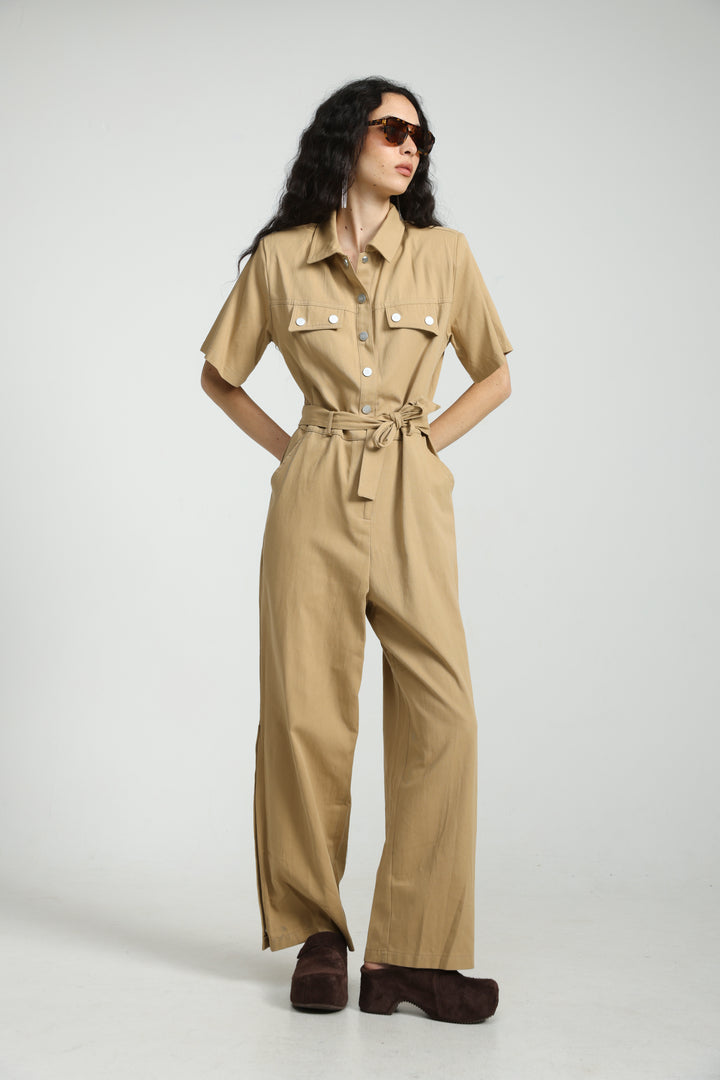 Crave Sand Jumpsuit