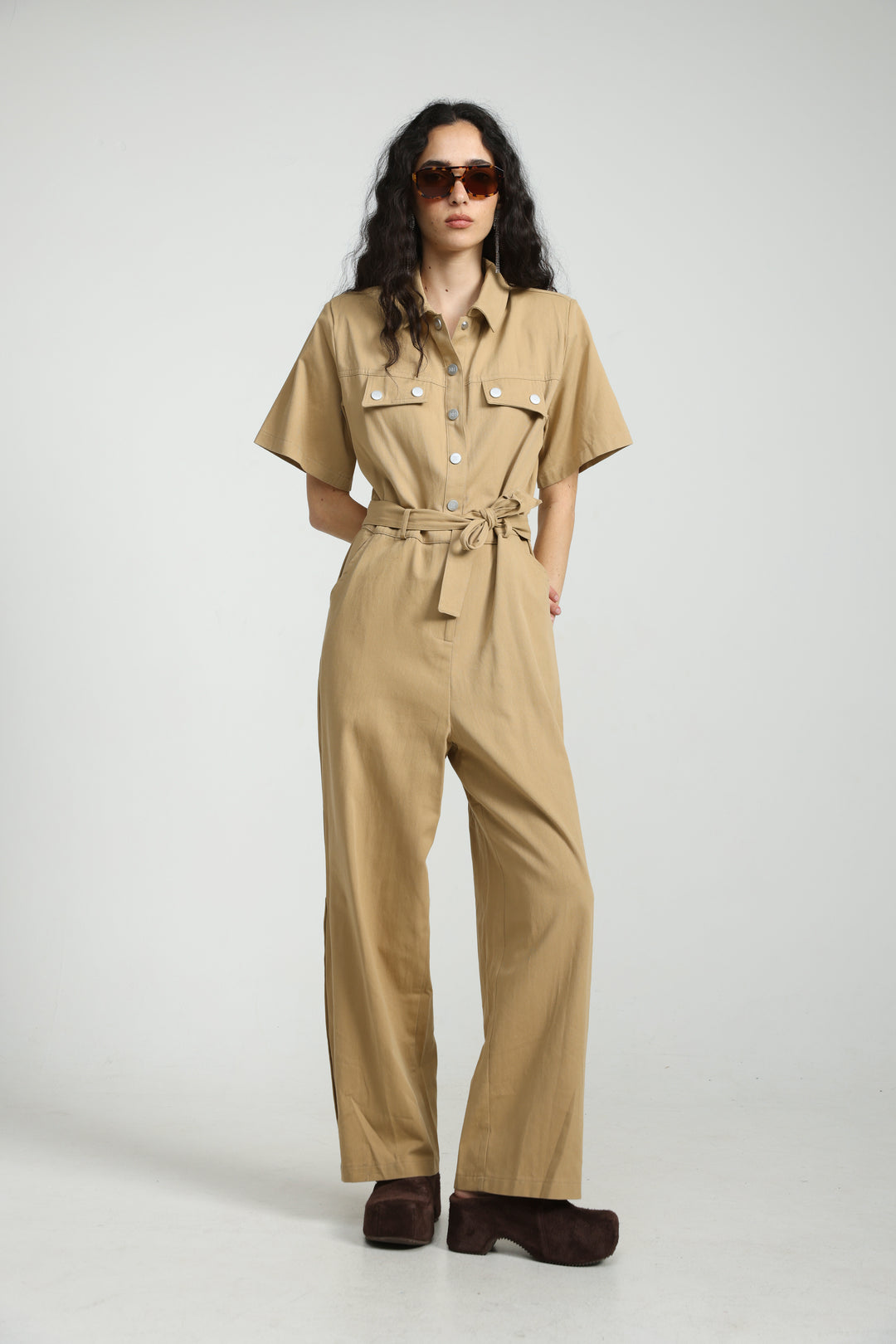 Crave Sand Jumpsuit