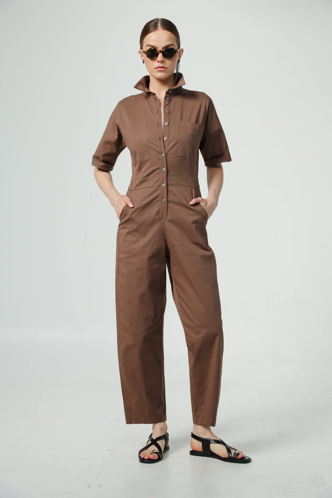 Shoreditch Brown Jumpsuit