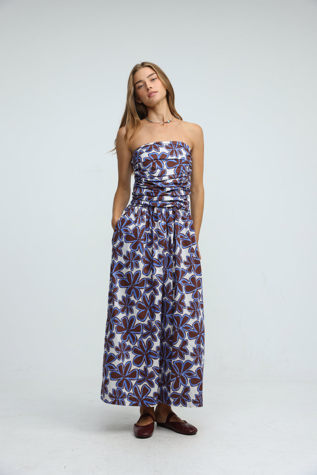 Listen Brown Floral Dress