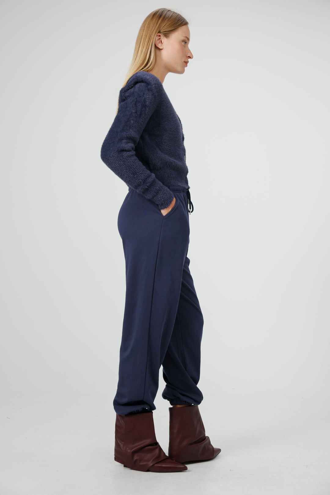 Belong Navy Padded Sweater