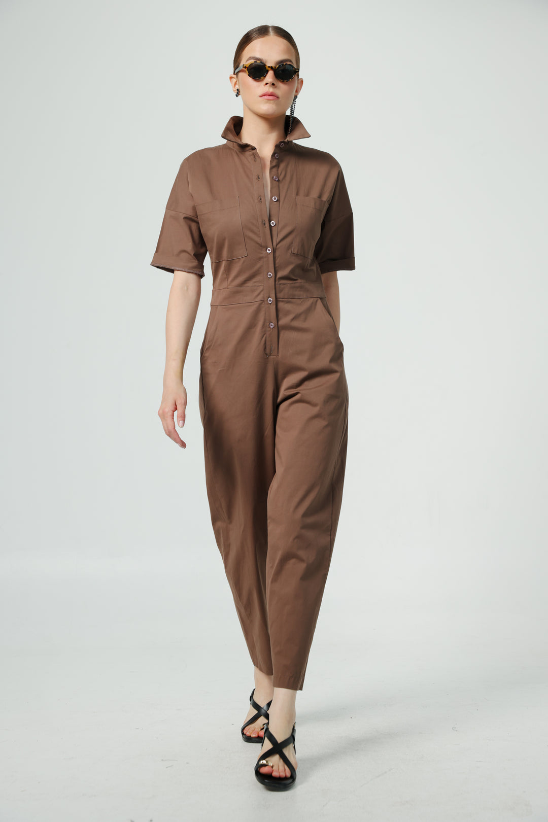 Shoreditch Brown Jumpsuit
