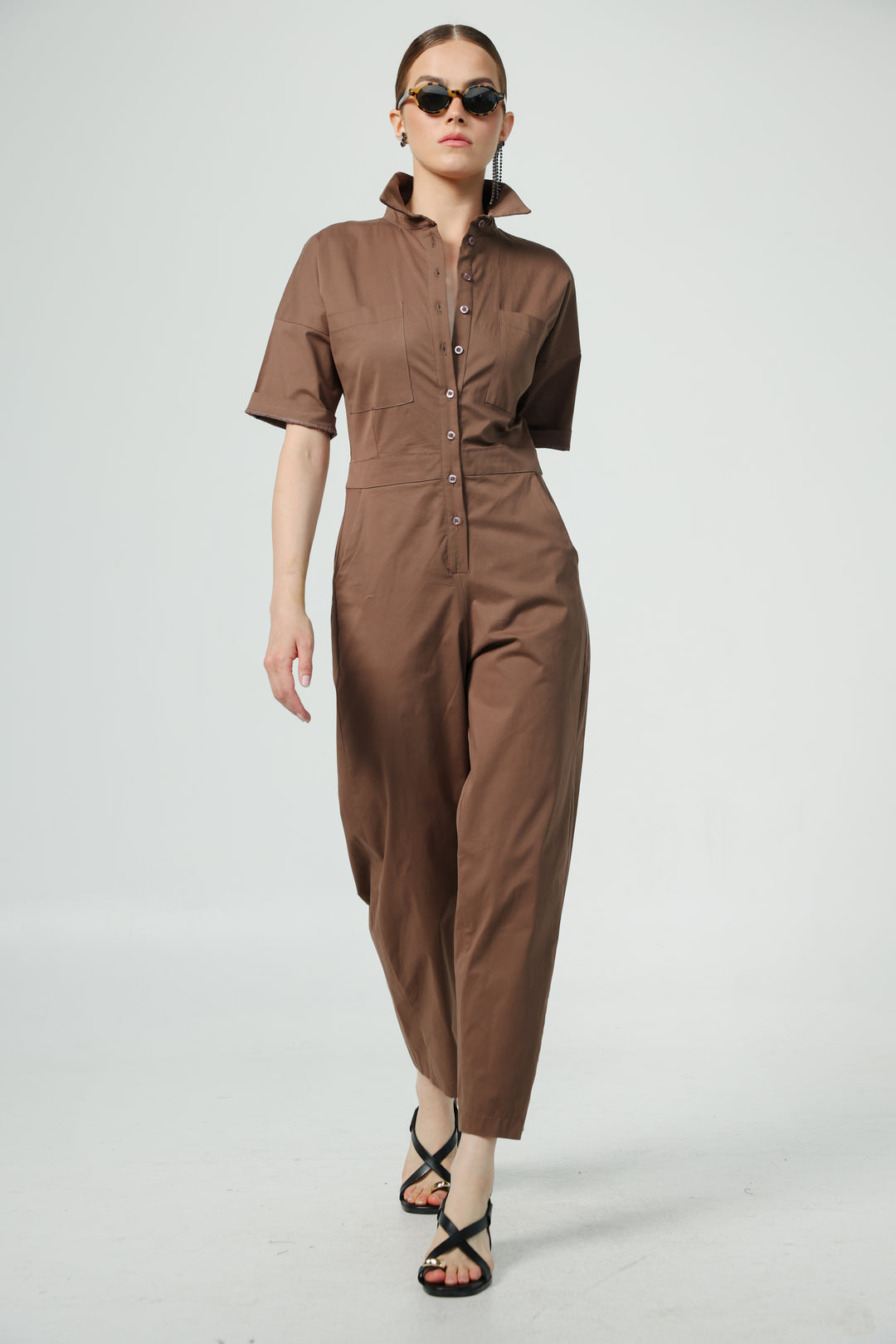 Shoreditch Brown Jumpsuit