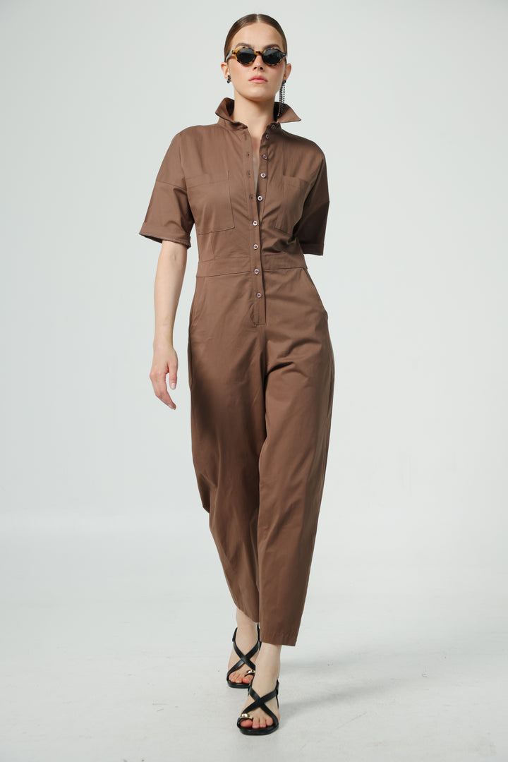 Shoreditch Brown Jumpsuit