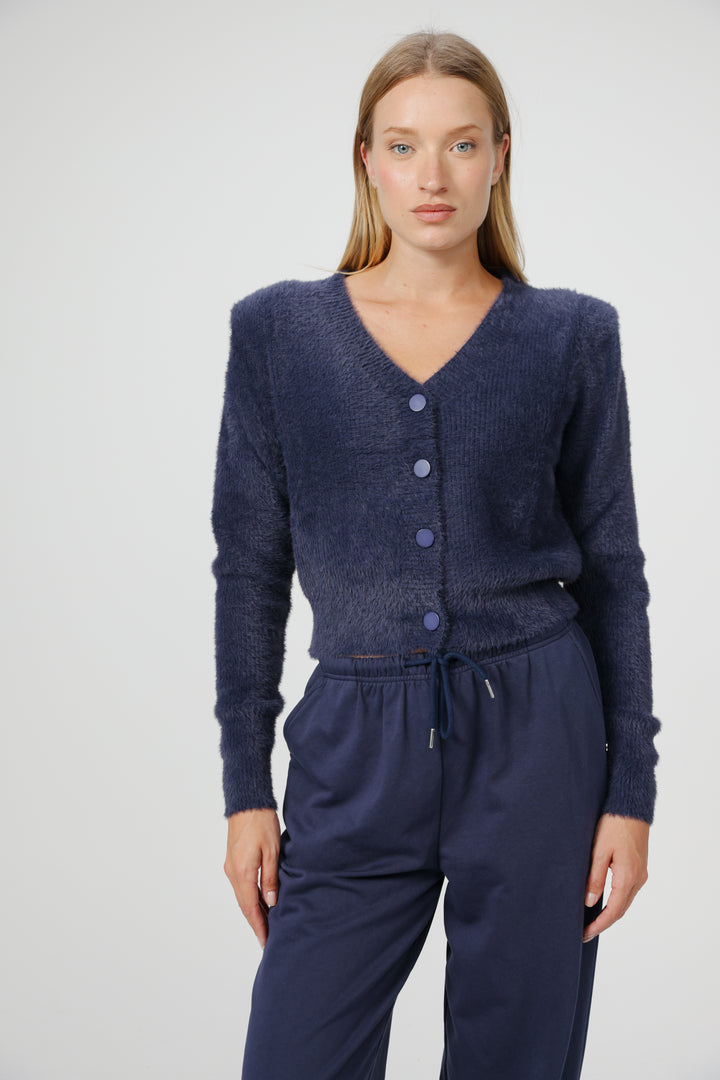 Belong Navy Padded Sweater