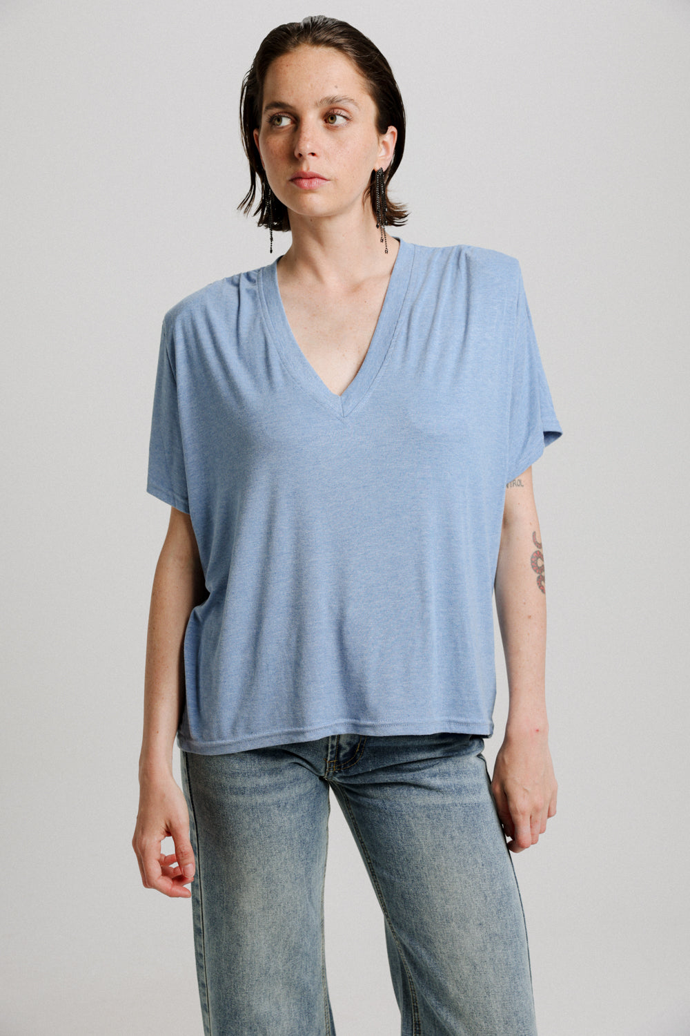 Vitamin Light Blue Padded T-Shirt