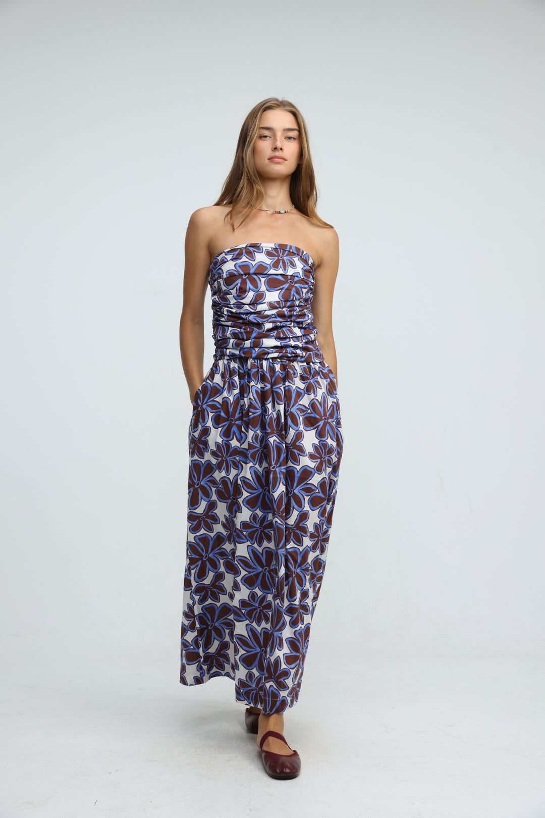 Listen Brown Floral Dress