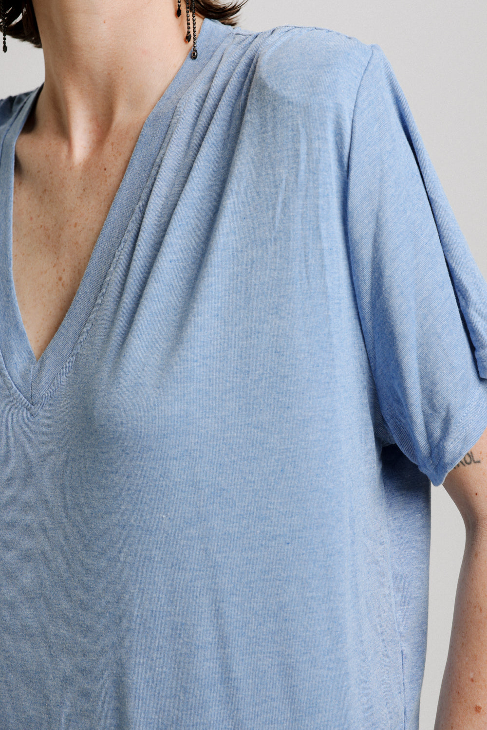 Vitamin Light Blue Padded T-Shirt