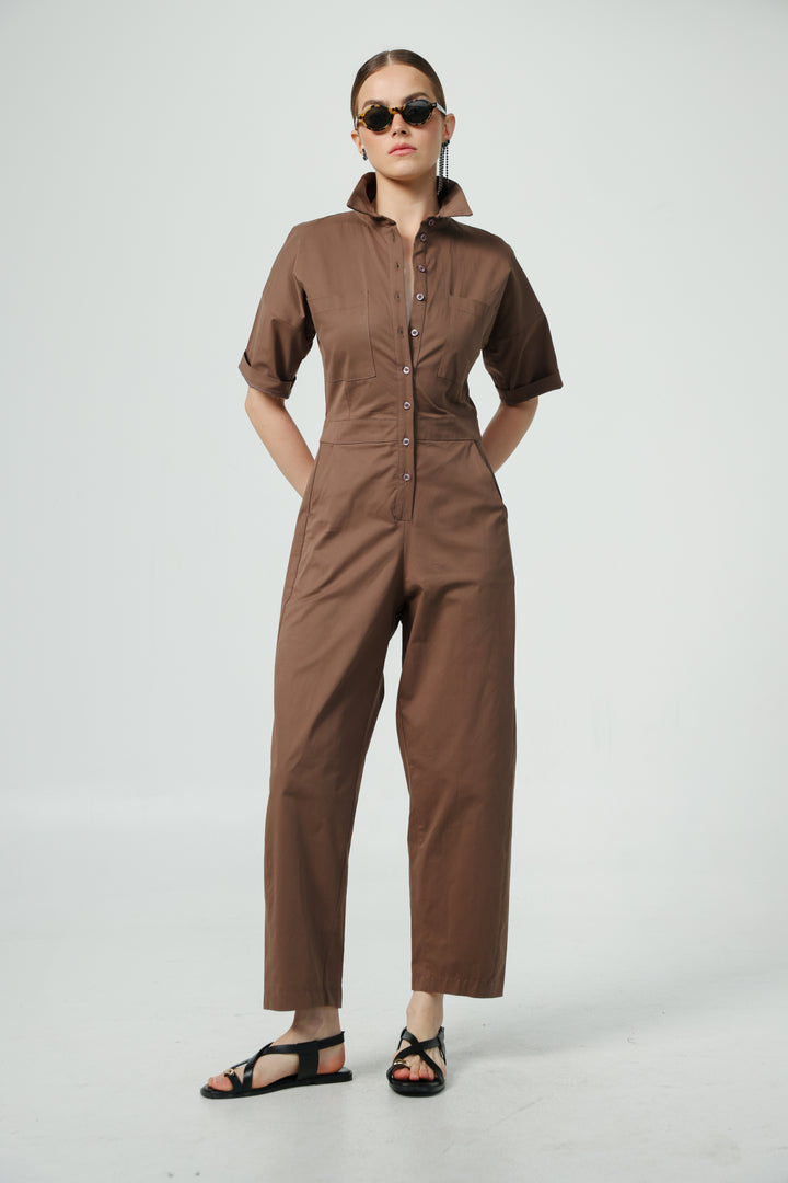 Shoreditch Brown Jumpsuit