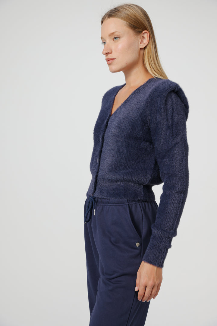Belong Navy Padded Sweater