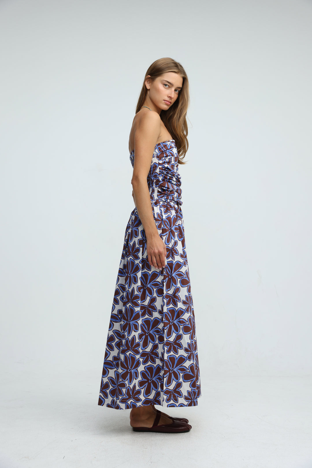 Listen Brown Floral Dress