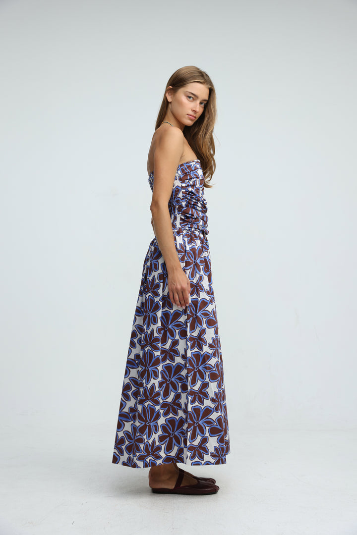 Listen Brown Floral Dress