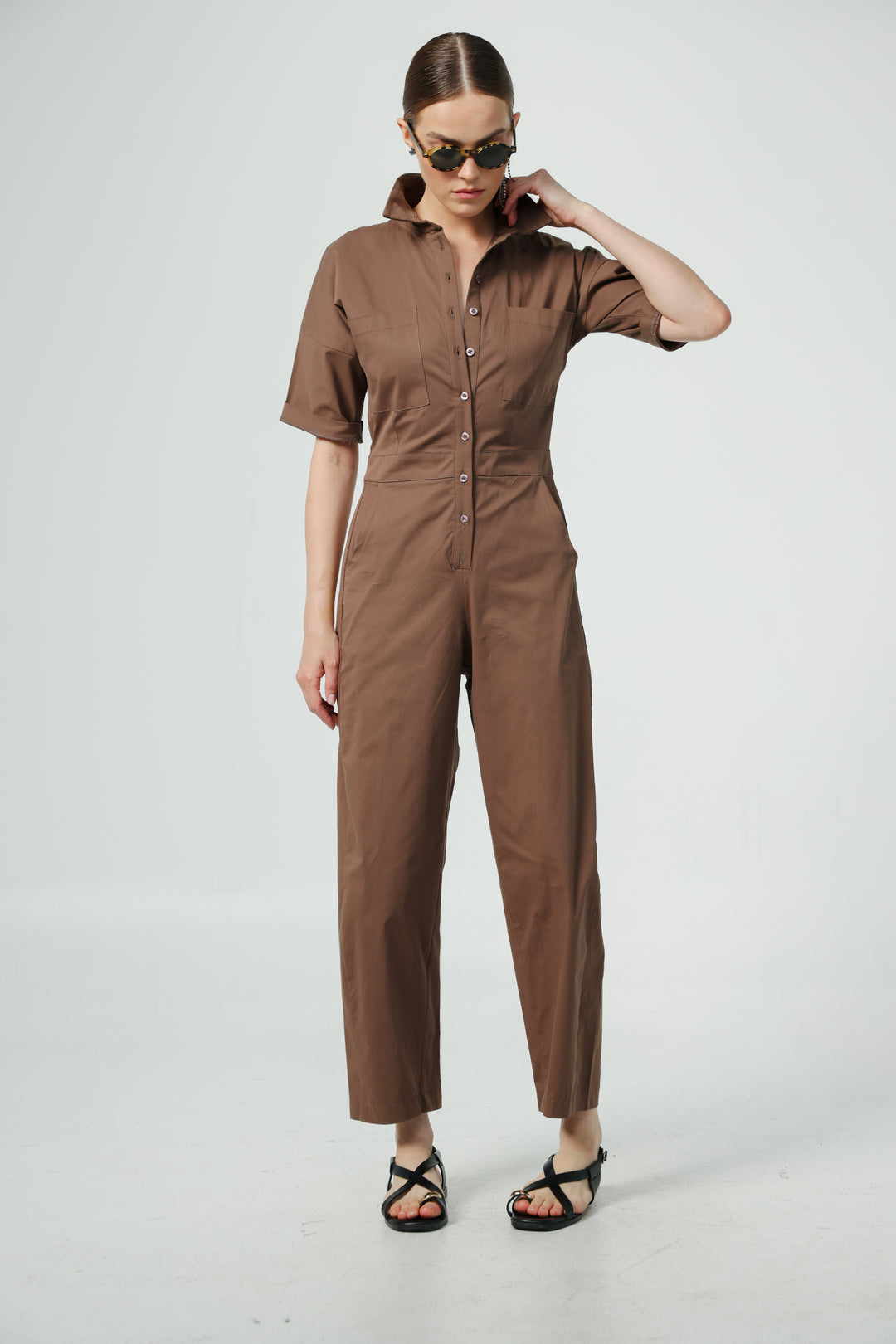 Shoreditch Brown Jumpsuit