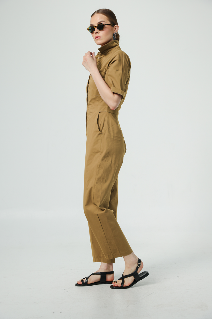Shoreditch Camel Jumpsuit